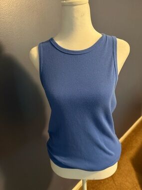 No Boundaries Ribbed Tank Top - Blue